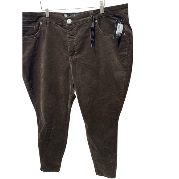 Kut From the Kloth Diana Corduroy Relaxed Skinny Pants Brown Size 22W NWT - Picture 2 of 11